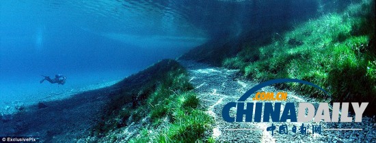 奧地利“水珍珠”:綠湖水下公園