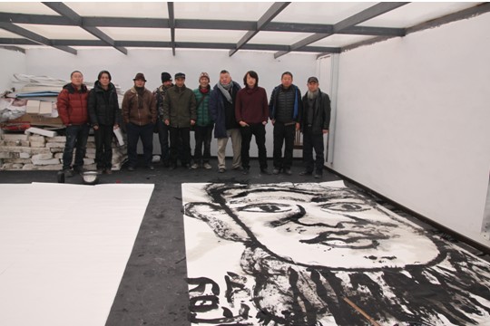 王麒誠“藝術梁山水墨108”巨幅漫藝術作品開展