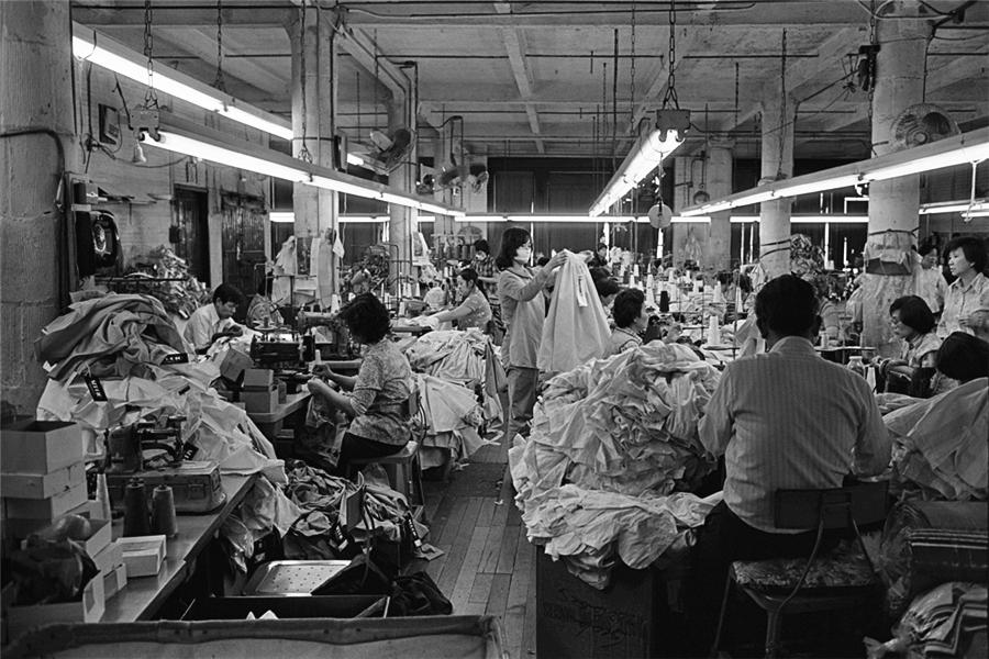 黑白圖片記錄80年代紐約唐人街