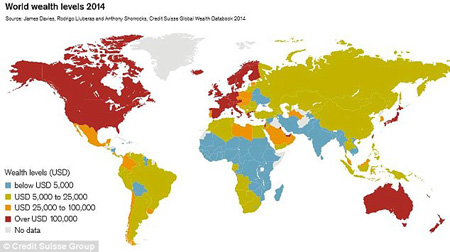 中國118萬人資產(chǎn)過百萬美元？