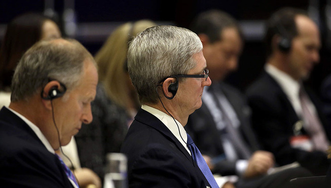 中美企業(yè)圓桌會(huì)：商界大佬“表情集”