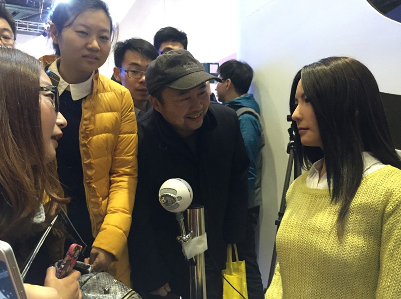 世界機(jī)器人大會開幕 石黑浩情感機(jī)器人亮相（組圖）