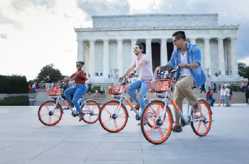 外媒:摩拜入駐美國首都 已進入全球超180個城市