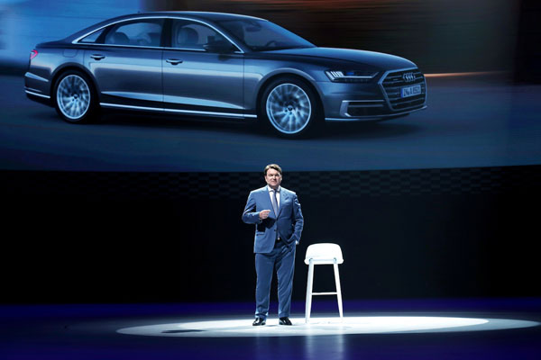 全新奧迪A8L上市 價格區間93.78-130.98萬元