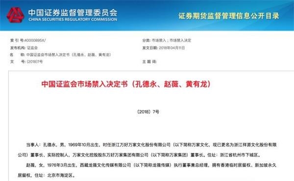 詢問筆錄細(xì)節(jié)曝光!證監(jiān)會(huì)罰趙薇夫婦市場(chǎng)禁入5年