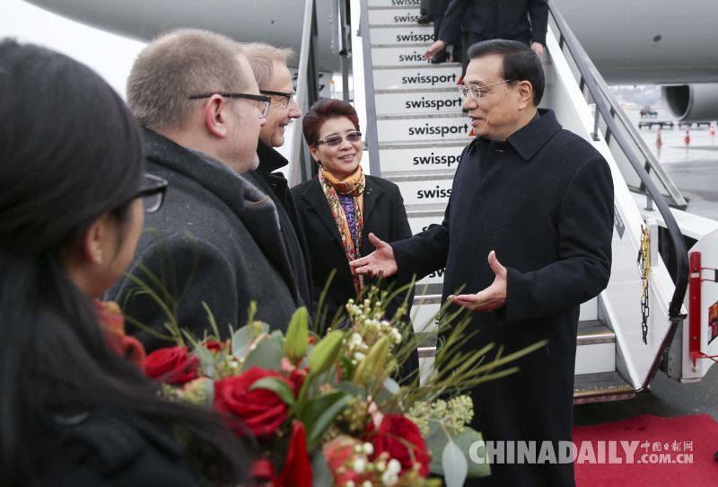 李克強(qiáng)抵達(dá)瑞士 將為“全球新局勢(shì)”帶來中國方案